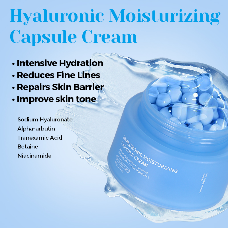 Panthenol Collagen Jelly Face Cream Korean Face Moisturizer Firming Anti-Aging Capsule Cream - 6